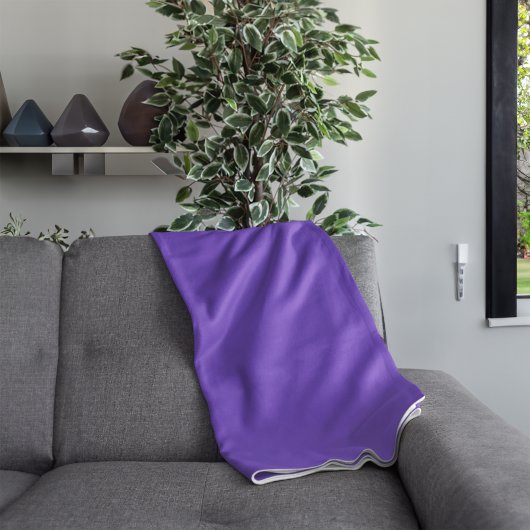 Couverture Polaire Couleur solide personnalisée