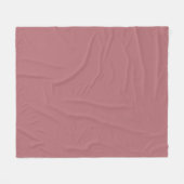 Couverture Polaire Couleur solide Rose poussiéreux (Devant (Horizontal))