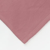 Couverture Polaire Couleur solide Rose poussiéreux (Coin)