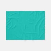 Couverture Polaire Couleur solide : Turquoise (Devant (Horizontal))