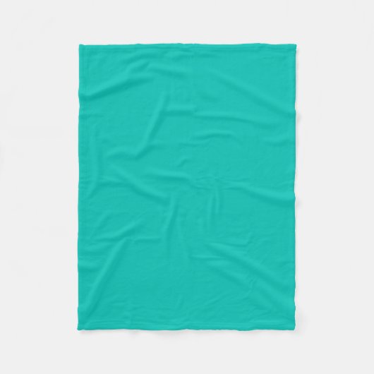 Couverture Polaire Couleur solide : Turquoise (Devant)