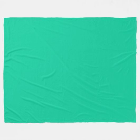 Couverture Polaire Couleur solide : Vert caraïbe (Devant (Horizontal))