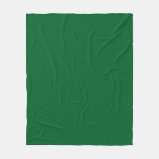 Couverture Polaire Couleur solide : vert forêt (Devant)