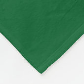 Couverture Polaire Couleur solide : vert forêt (Coin)