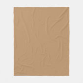 Couverture Polaire Couleur tendance - Blanchisserie Beige Chaud (Devant)