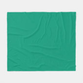 Couverture Polaire Couleur tendance - Jade Green Fleece Blanche (Devant (Horizontal))