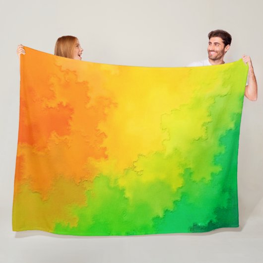 Couverture Polaire Couleur texturée (En situation)