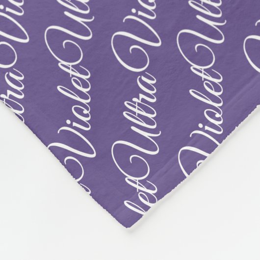 Couverture Polaire Couleur Ultra violet 2018 (Coin)