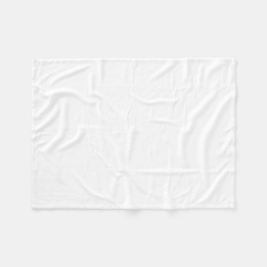 Couverture Polaire Couleur uni blanche (Devant (Horizontal))
