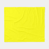 Couverture Polaire Couleur uni jaune néon (Devant (Horizontal))