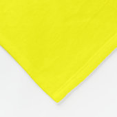 Couverture Polaire Couleur uni jaune néon (Coin)