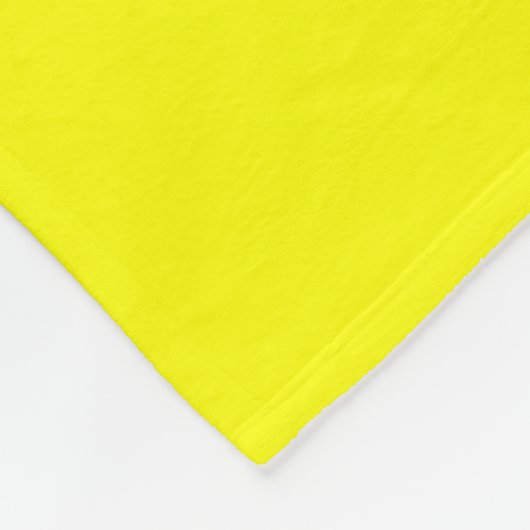 Couverture Polaire Couleur uni jaune néon (Coin)