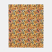 Couverture Polaire Couleurs Abstrait Motif-Gras Retro (Devant)