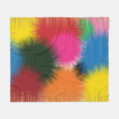 Couverture Polaire Couleurs aquarelles (Devant (Horizontal))