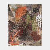 Couverture Polaire Couleurs automnales Abstraites de la Terre (Devant)