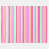 Couverture Polaire Couleurs de bonbons rayures (Devant (Horizontal))