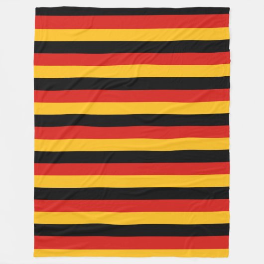 Couverture Polaire COULEURS DE DRAPEAU ALLEMANDE + vos idées (Devant)