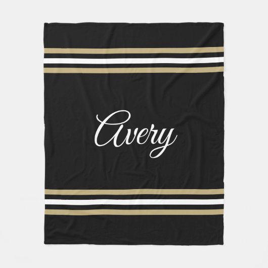 Couverture Polaire Couleurs d'école personnalisées (Devant)