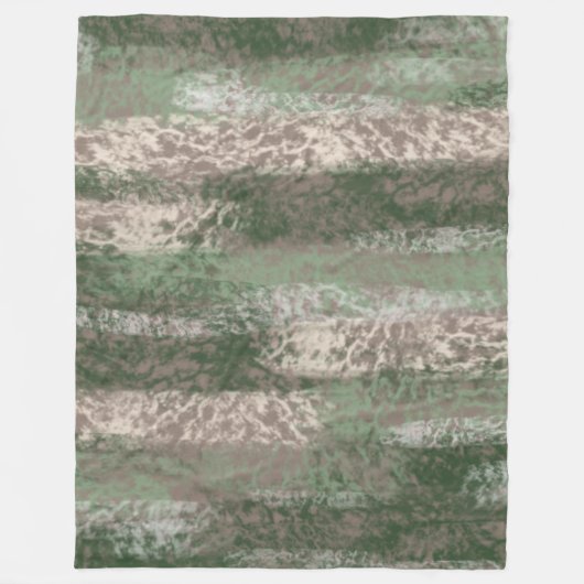 Couverture Polaire Couleurs douces Abstraites gris beige vert (Devant)
