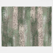 Couverture Polaire Couleurs douces Abstraites gris beige vert (Devant (Horizontal))
