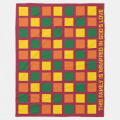 Couverture Polaire Couleurs épicées modernes Couleurs géométriques Ca (Devant)