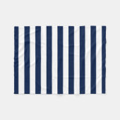 Couverture Polaire Couleurs et bandes blanches modifiables (Devant (Horizontal))