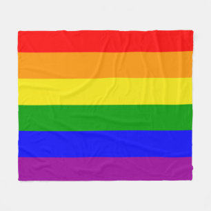 Couverture Polaire Couleurs gay pride drapeau arc-en-ciel