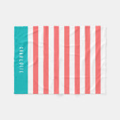 Couverture Polaire Couleurs modifiables avec bandes blanches Ajouter (Devant (Horizontal))