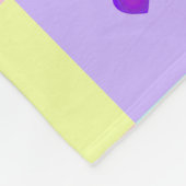 Couverture Polaire Couleurs pastel & coeurs violets battre (Coin)