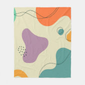 Couverture Polaire Couleurs pastel formes abstraites arrière - plan m (Devant)