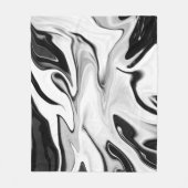 Couverture Polaire couleurs rétro élégantes Abstraites liquide numéri (Devant)