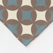 Couverture Polaire Couleurs rétro Mi-Siècle Cercles modernes (Coin)