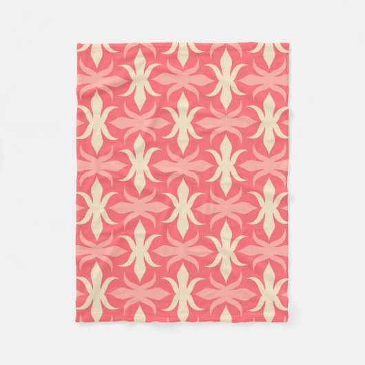 Couverture Polaire Couleurs rétro motifs géométriques les années 70 (Devant)