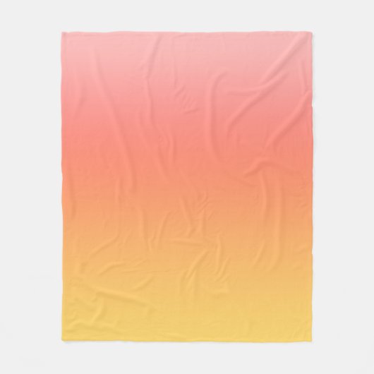 Couverture Polaire Couleurs simples - Jaune à Misty Pink ombre (Devant)