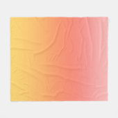 Couverture Polaire Couleurs simples - Jaune à Misty Pink ombre (Devant (Horizontal))