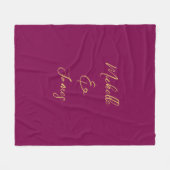 Couverture Polaire Couleurs Vin & Or Professionnel tendance Moderne (Devant (Horizontal))