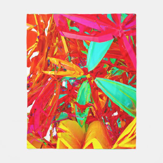 Couverture Polaire Couleurs vives Motif Abstrait (Devant)