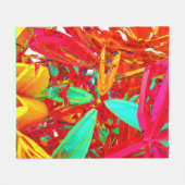 Couverture Polaire Couleurs vives Motif Abstrait (Devant (Horizontal))