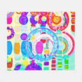 Couverture Polaire Couleurs vives Motif aléatoire (Devant (Horizontal))