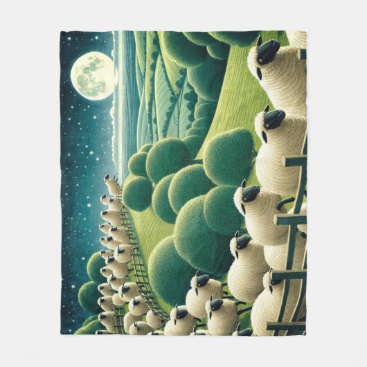 Couverture Polaire Counting Sheep (Devant)