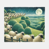 Couverture Polaire Counting Sheep (Devant (Horizontal))