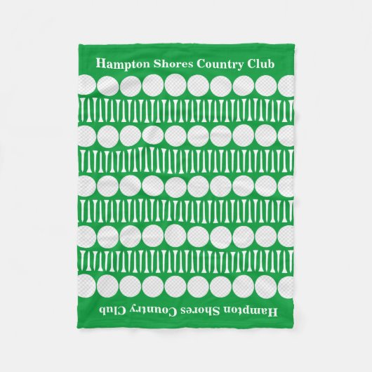 Couverture Polaire Country Club Golf Panier Fleece Blanket (Devant)