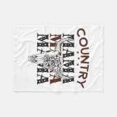 Couverture Polaire Country Mama Western Maman (Devant (Horizontal))