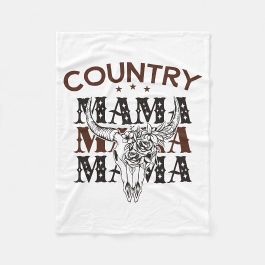 Couverture Polaire Country Mama Western Maman (Devant)