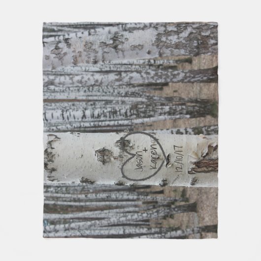 Couverture Polaire Country Rustic Carved (Devant)