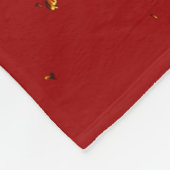 Couverture Polaire Coup De Feu Rouge Sur Votre Photo (Coin)