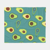 Couverture Polaire Coupe de Kawaii Avocado coupe été Motif dégradé (Devant (Horizontal))