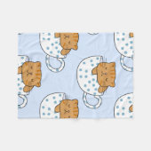 Couverture Polaire Coupe Kawaii de fée de chat (Devant (Horizontal))