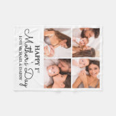 Couverture Polaire Coupe photo moderne Happy First Mothers Day (Devant (Horizontal))