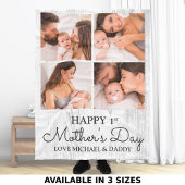 Couverture Polaire Coupe photo moderne Happy First Mothers Day